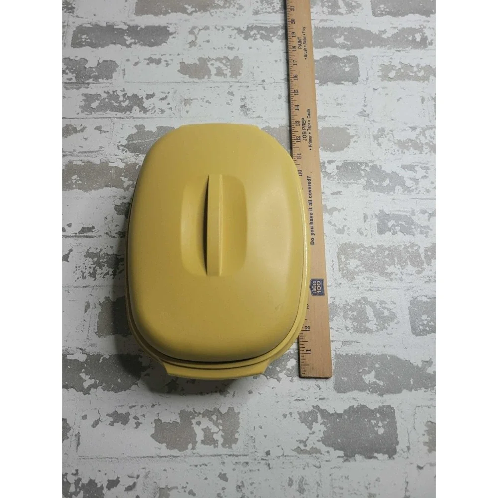 Tupperware Steamer Vegetable Rice Strainer Harvest Gold #1273‎ Vintage 3 Piece